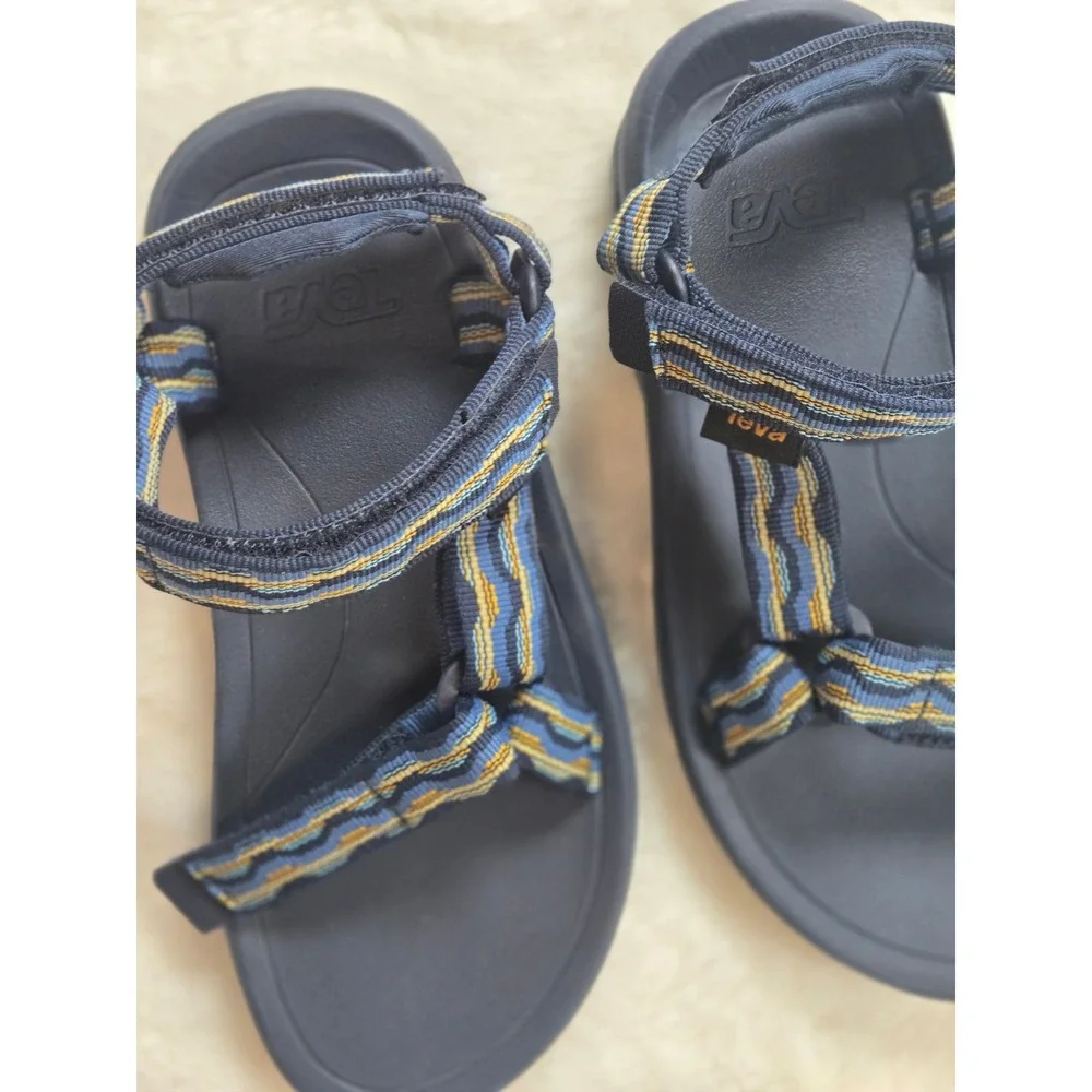 Teva Hurricane XLT2 Kids Sandals Navy Blue Multi Pattern 1019390C Size 2
